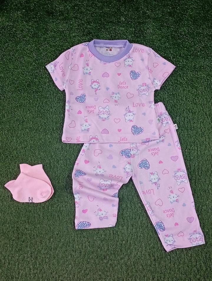 Pijama Gatitos Rosa