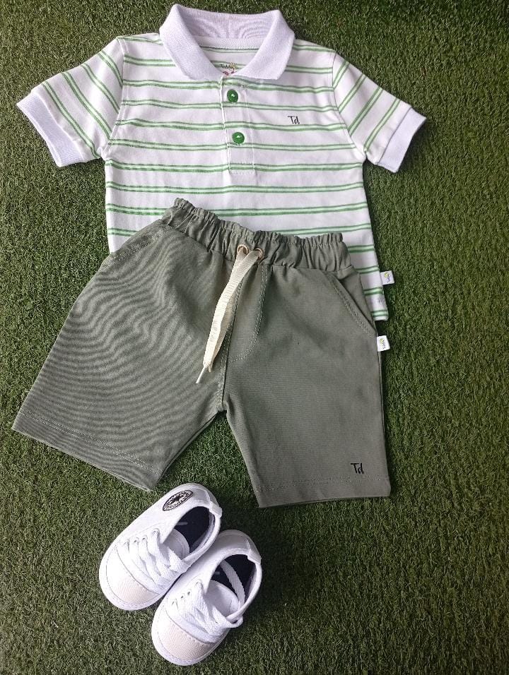 Conjunto Polo Rayas