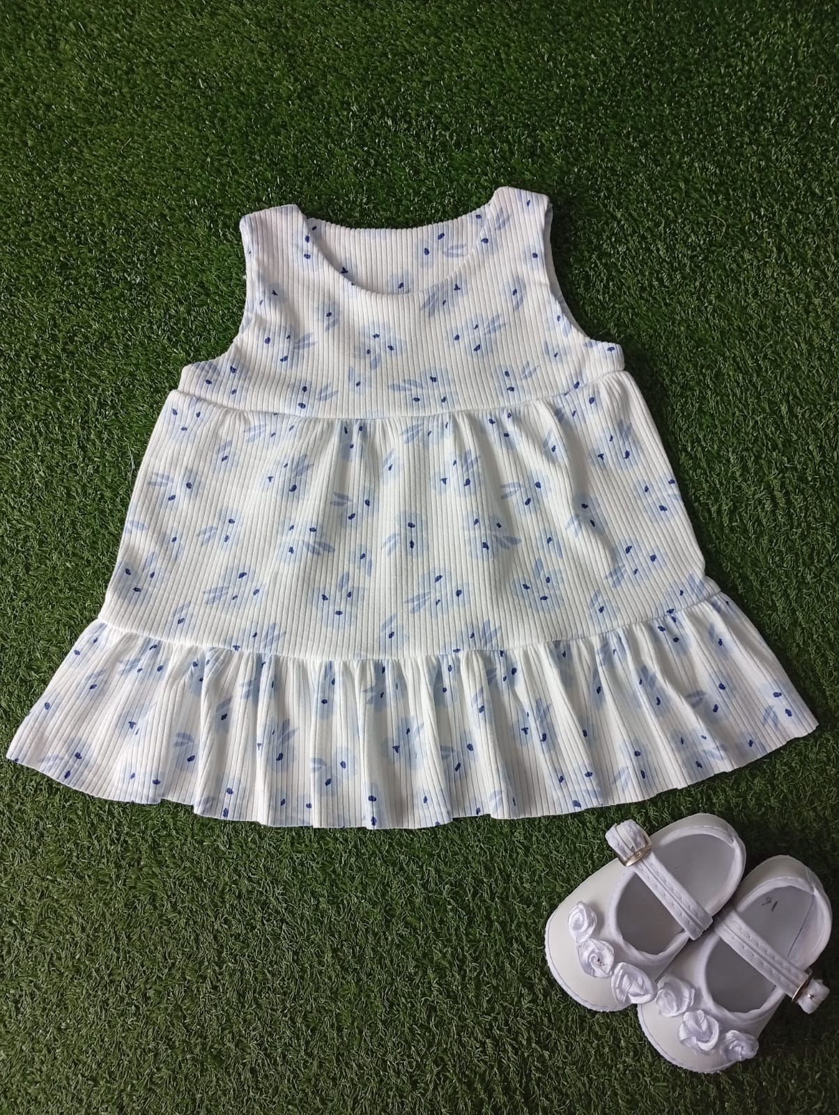 Vestido Flores Liberty Azul