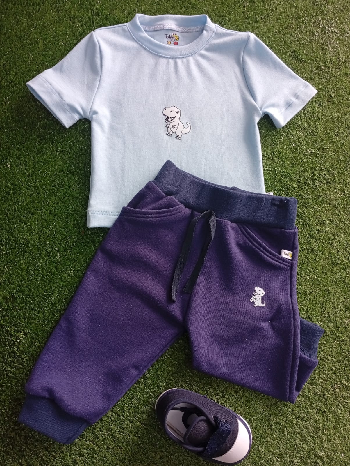 Conjunto Dinosaurio Azul